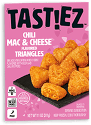 Chili Mac & Cheese Triangles